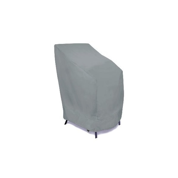Eevelle MERIDIAN Series, Stackable Chairs Cover - Silver, 33.5L x 25.5W x 45H MDCPSM-SLR - main